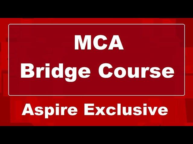 MCA Bridge Course Details | NIMCET & Other Universities