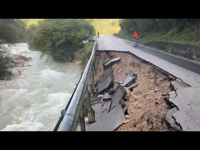 Maltempo, esonda lo Schievenin ad Alano di Piave