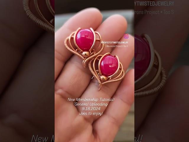 New Membership Tutorial coming soon! #tutorials #wirewrap #earrings #diy