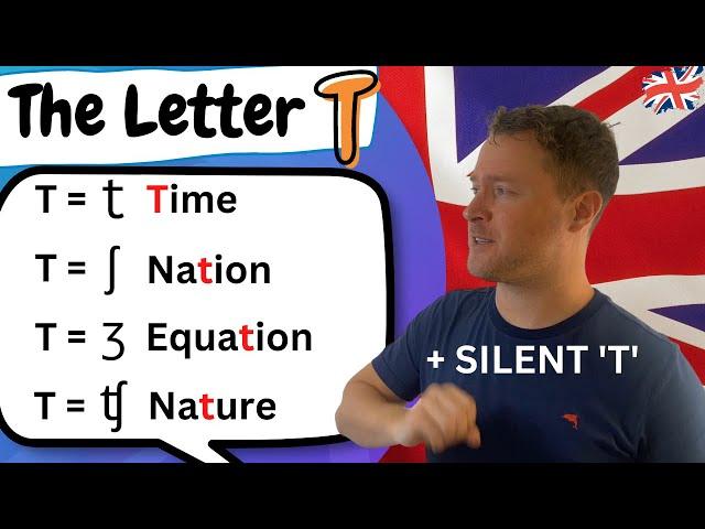 English Pronunciation  |  The Letter T  |  5 Ways to Pronounce T in English!