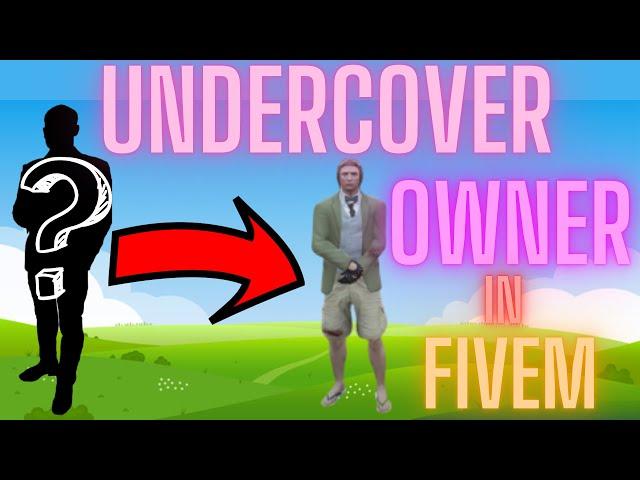 I went UNDERCOVER in MY FiveM Server!