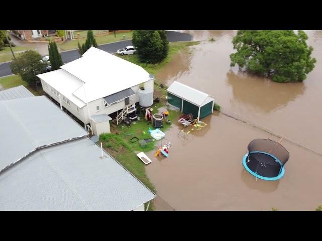 Oakey Floods 2022 Drone Footage