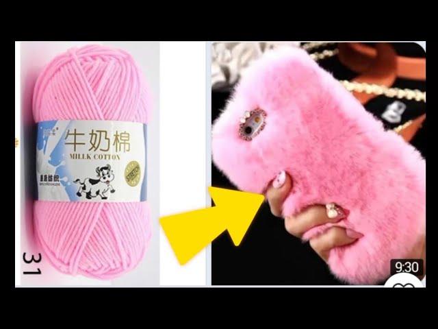 WOOL PLUSH PHONE CASE – DIY Phone Case Life Hack – Easy and Cheap - craft_mymy #51