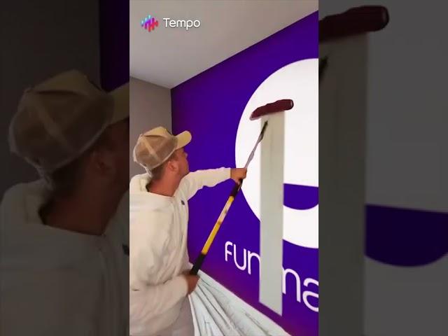 Painted Wall of Funimation #funimation #tempoapp #shorts