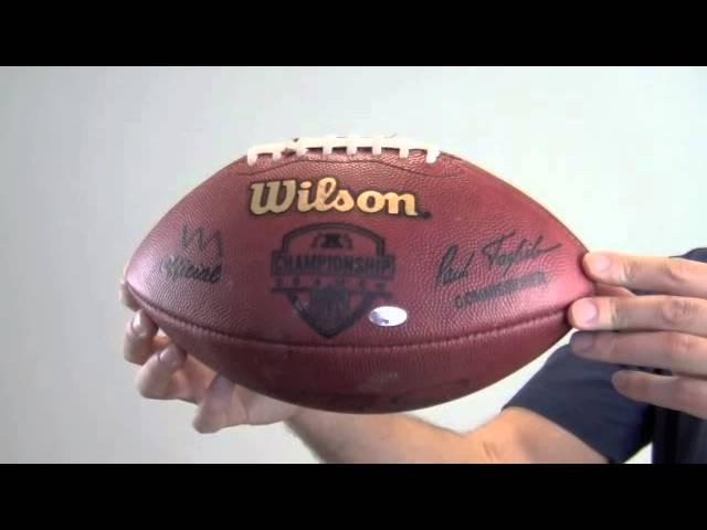 Tom Brady Signed AFC Championship Game Ball - 1/23/05 - JSA LOA