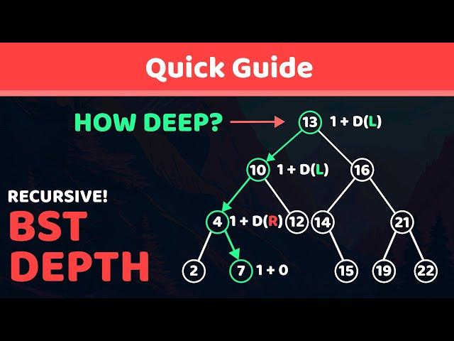 Finding The Depth of A Recursively Defined Binary Tree!