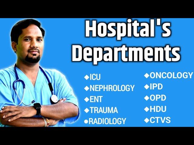 Departments in hospital | Health vaani #hospitaldepartments #doctor #specialist