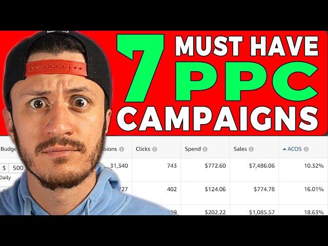 Amazon PPC Tutorial: Top 7 Campaigns To Launch For New FBA Products (step by step)