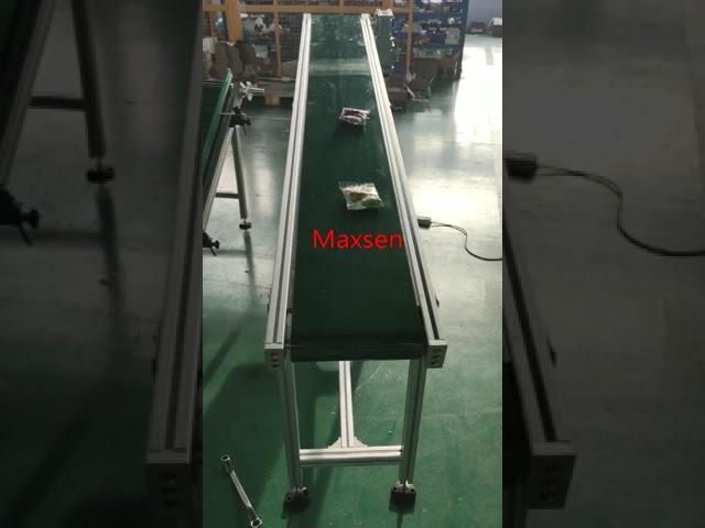 Maxsen slope PVC belt conveyor testing