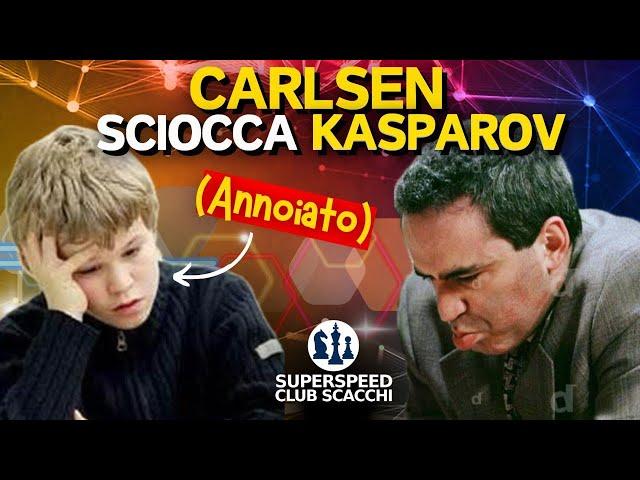 Carlsen a 13 Anni Sciocca Kasparov con una Trappola Micidiale