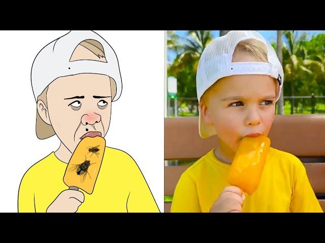 Chris and Niki explore Mom's ice cream truck drawing meme|Vlad and niki|Vlady art meme