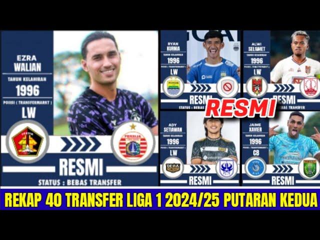 BERITA 40 TRANSFER "TERPANAS" LIGA 1 PUTARAN KEDUA | PERSIJA - PERSIB - PSIS- PSBS BAIK