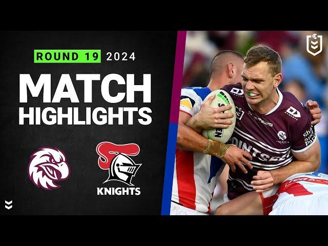 NRL 2024 | Sea Eagles v Knights | Match Highlights