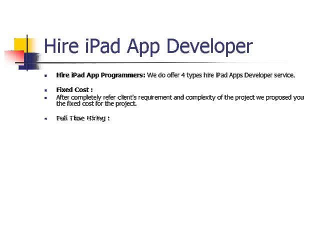 Hire iPad Developer India