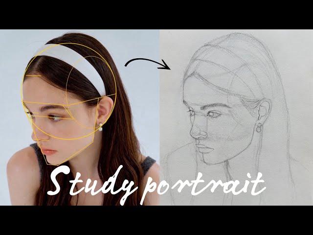 How to draw a portrait from scratch