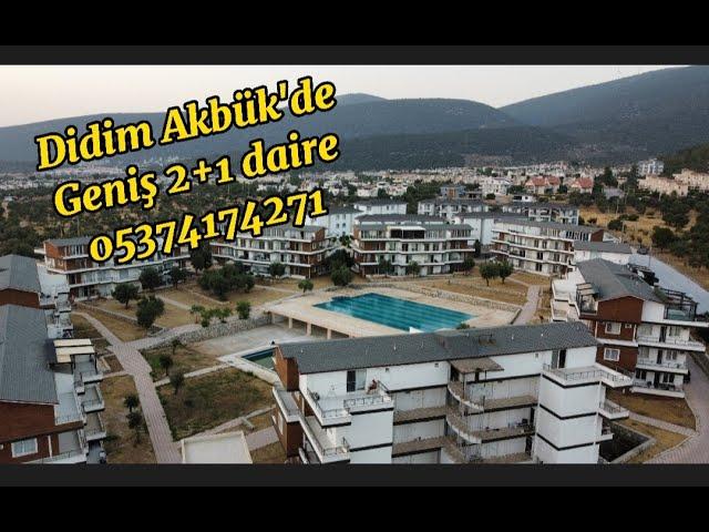 Didim Akbük'de yüksek giriş geniş salon'lu 2+1 lüks site içinde havuzlu, asansörlü, otoparklı