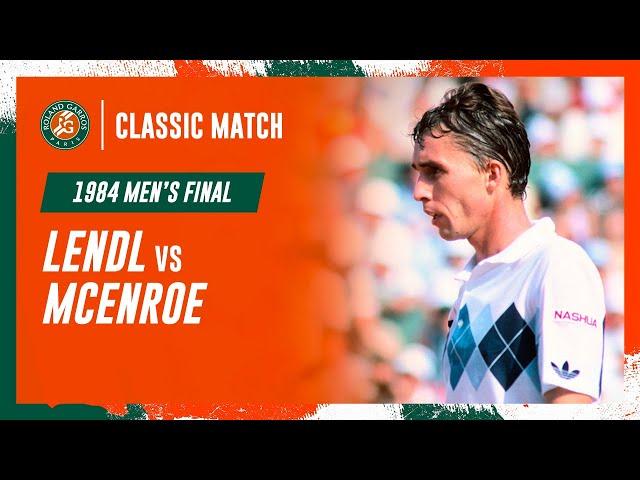 Lendl vs McEnroe 1984 Men's final | Roland-Garros Classic Match