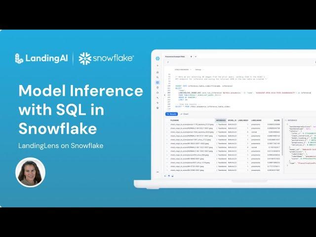 Model Inference with SQL | Make Batch Predictions and Write to a Table | LandingLens on Snowflake