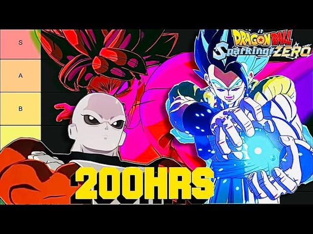 200HRS LATER TIER LIST - DRAGON BALL: Sparking! ZERO