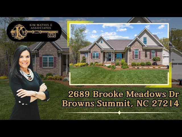 NEW LISTING | Homes For Sale in Browns Summit | 2689 Brooke Meadows Dr