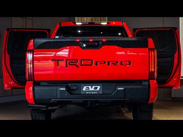 2024 Orange Toyota Tundra TRD Pro - Luxury Pickup Truck in Detail