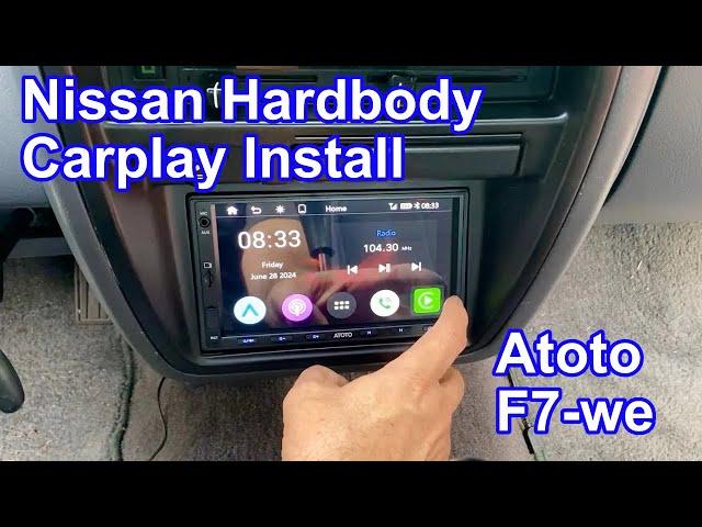 Installing an Atoto F7 Double DIN Carplay Unit in a 1994 Nissan Hardbody