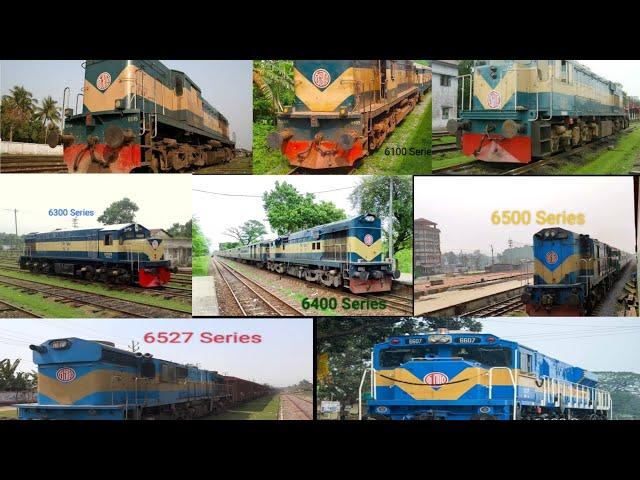 Bangladesh Railway All Broad Gauge Locomotive. 6000 Series To 6600 Series Locomotive.