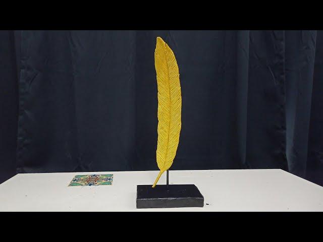 How to make decorative feather showpiece|Tharani's view