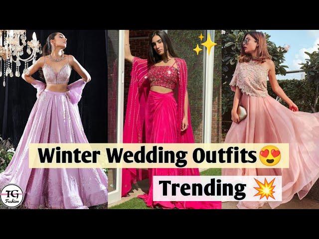 Top 7 Winter Wedding Outfit Ideas/Wedding Outfit Ideas For Girls/Wedding Dresses For Girls