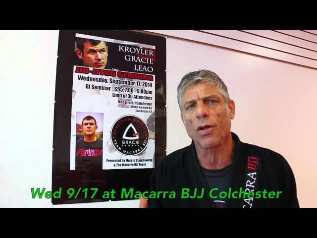 Macarrao Invites You To The Kroyler Gracie Seminar