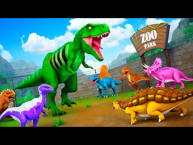 Zombie Dinosaurs vs Jurassic Dinosaurs: Epic Revolt Battle - Who Will Dominate the Clash?