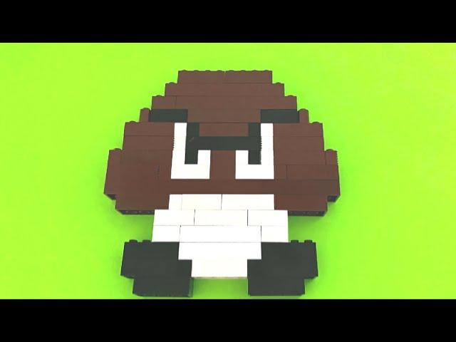 How To Build A Lego 8 Bit Goomba (Retro) From Mario Bros