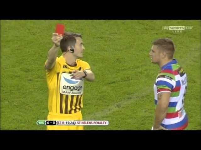 Saints v Wigan - Michael McIlorum Red Card