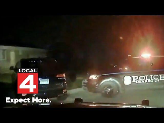 Dash cam footage: Dearborn police catch stolen car suspects