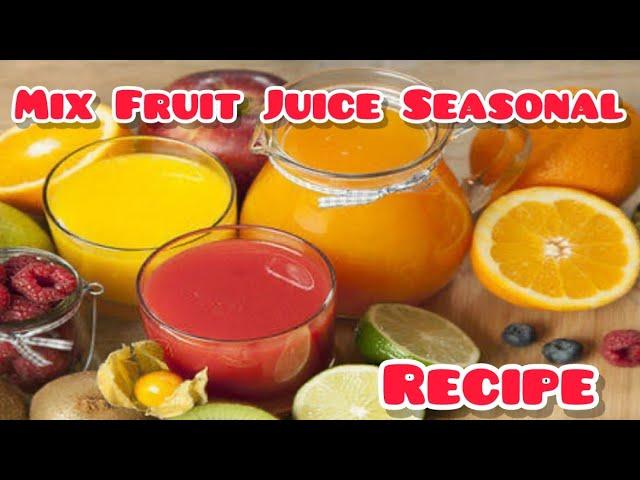 Mix Fruit Juice Recipe || life with Maria