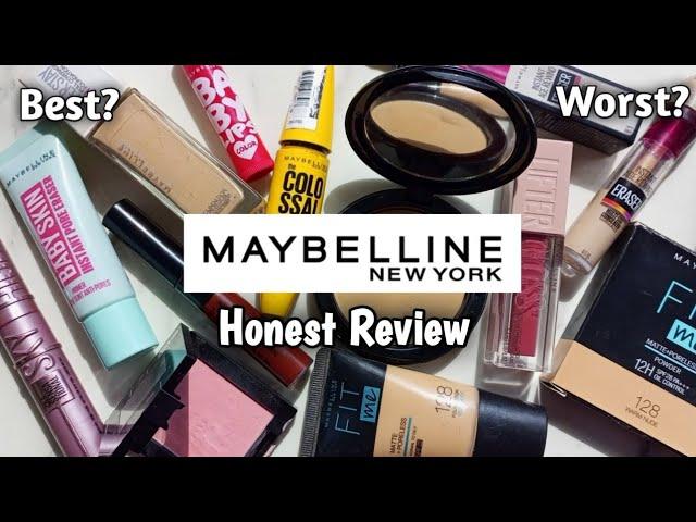 I tried almost EVERYTHING from MAYBELLINE (Review)