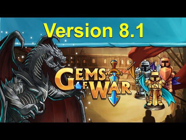 Gems of War: Version 8.1 Patch Notes, Select Craftable Dragonite Dragons, and Fancier Kingdom Story