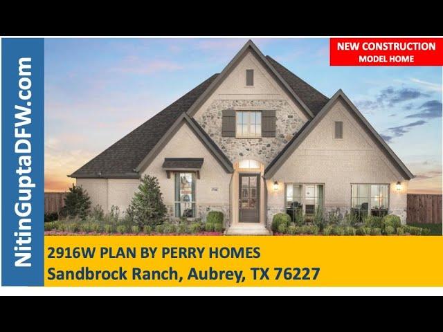 Sandbrock Ranch   Aubrey TX   2916W Plan By Perry Homes