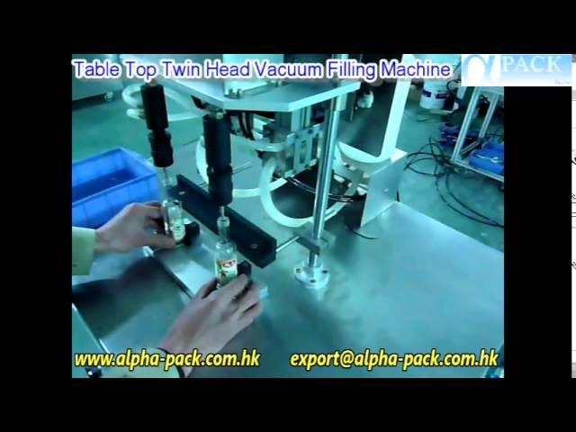 Table Top Twin Head Vacuum Filling Machine