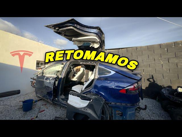  Reconstruyo Tesla model X ACCIDENTADO | Parte 8