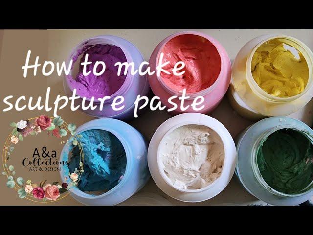 How to make Sculpture Paste. How to store Sculpture paste. Sculpture paste best recipe.