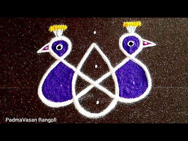 1106.⭐3*2 Dot⭐Mini Kolam⭐Easy Appartment muggu⭐Simple and Beautiful Rangoli⭐Traditional Friday muggu