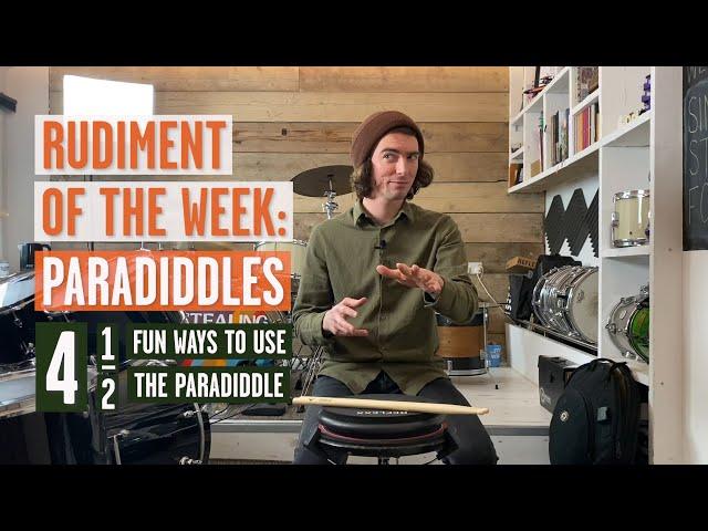 HOW to play the PARADIDDLE in four and a half DIFFERENT WAYS! Beginner Drum Lesson!