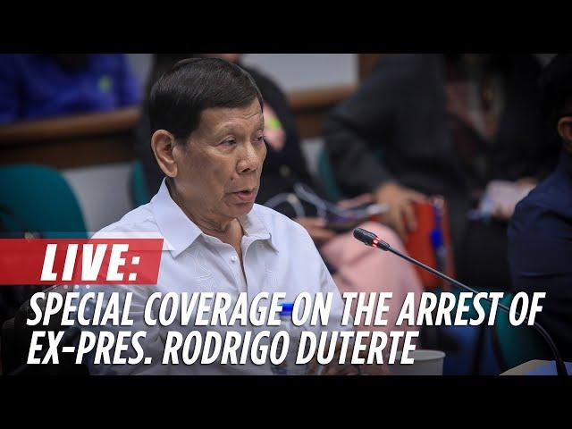 LIVE: ABS-CBN News Special Coverage on the Arrest of Ex-Pres. Rodrigo Duterte