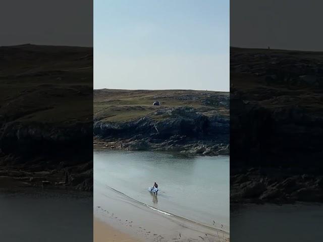 beautiful west facing Porth Dafarch beach on the Anglesey Coast Path. Click the description for info