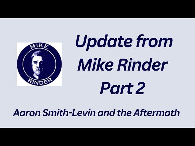 Update from Mike Rinder, Part 2 - Aaron Smith-Levin and The Aftermath Foundation