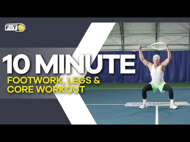 10-Minute Tennis Power Workout: Footwork, Legs & Core - Boost Your Game Now!