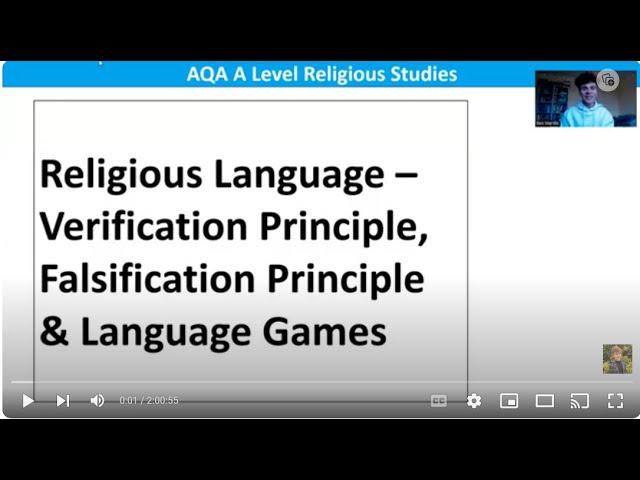 RELIGIOUS LANGUAGE: VERIFICATION, FALSIFICATION & LANGUAGE GAMES (A LEVEL RELIGIOUS STUDIES)