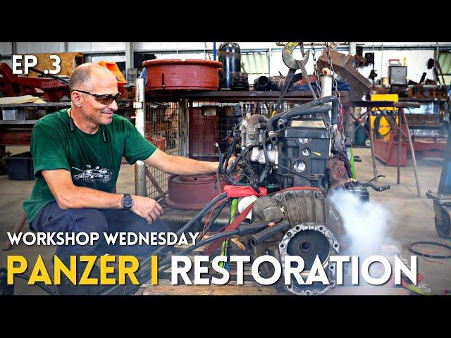 WORKSHOP WEDNESDAY: PANZER I swing arm and drive sprocket hub fabrication and engine test!