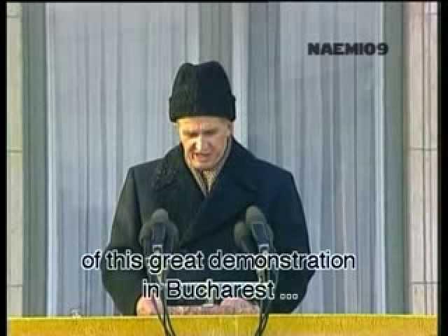 Nicolae Ceaușescu last speech